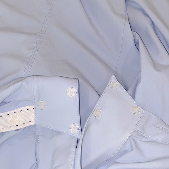 FITS blue button down riding shirt size large - Picture 5 of 6